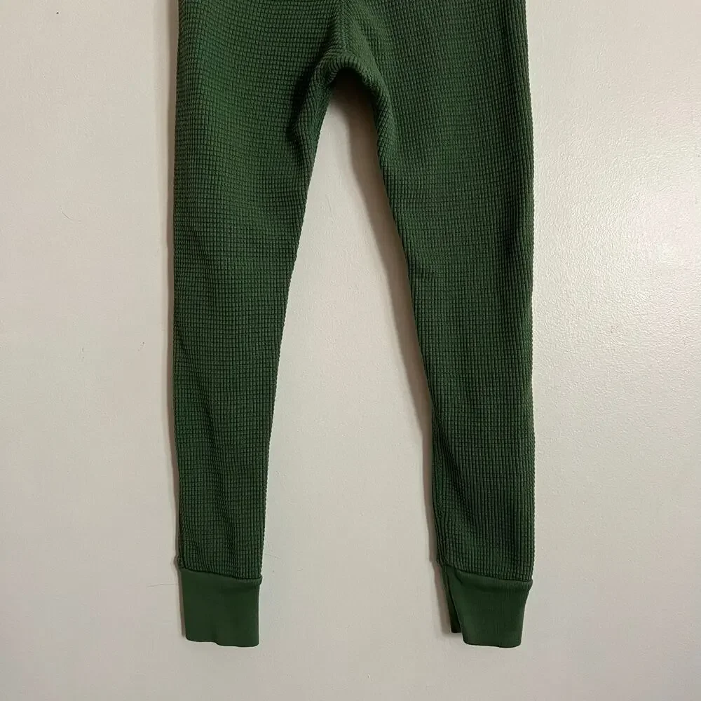 Noble green waffle pants